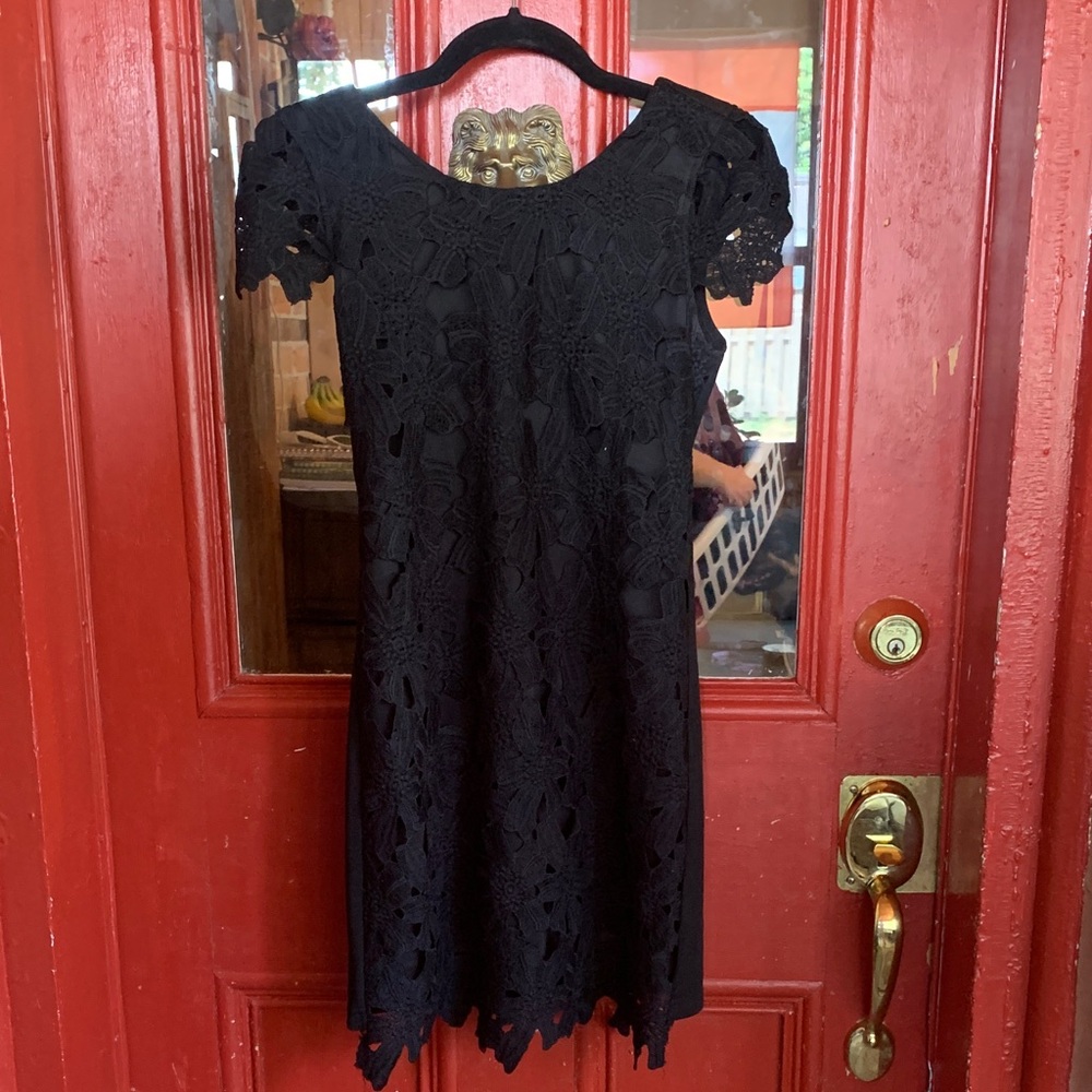 Double Zero Black Lace Mini Dress